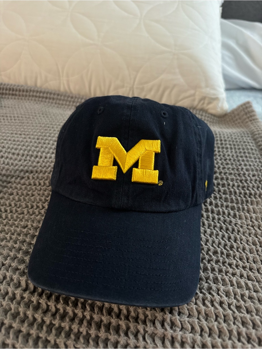 47 Brand Navy Baseball Cap with Yellow 'M' Patch